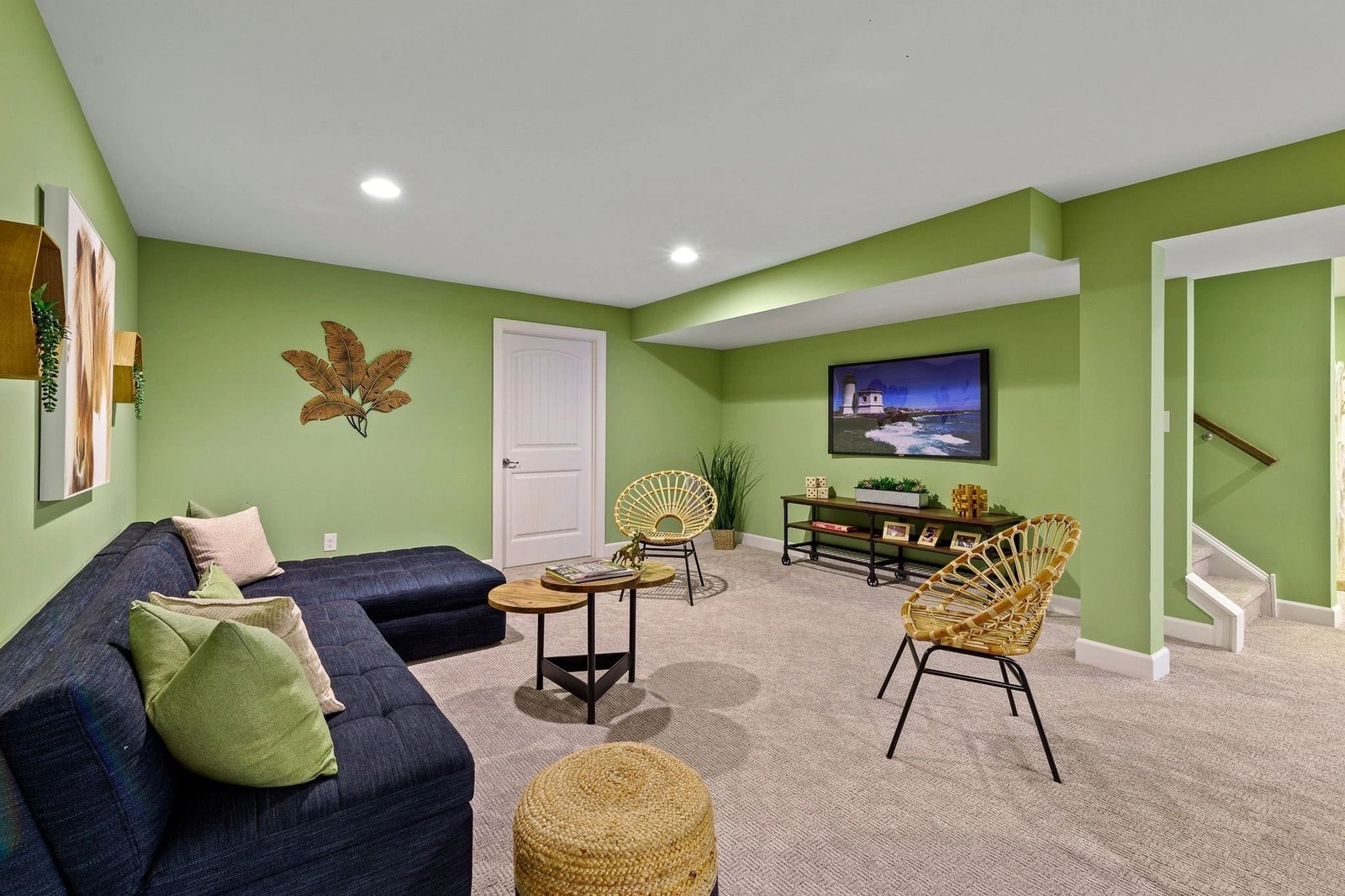 Liberty model home finished lower level
